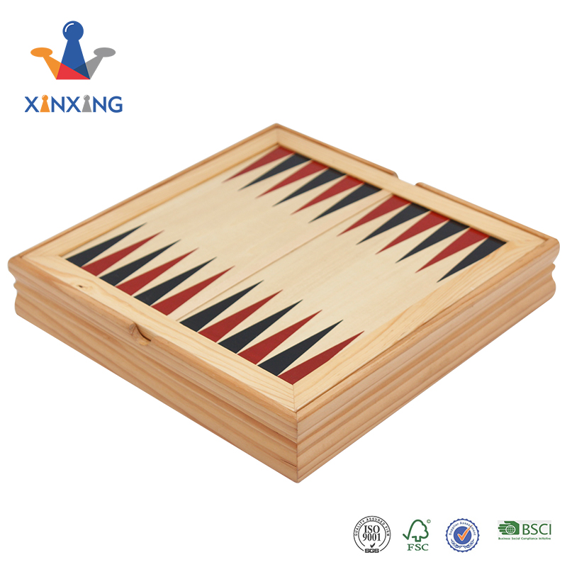 Conjunto de ajedrez de madera de estilo incrustado Conjunto de ajedrez